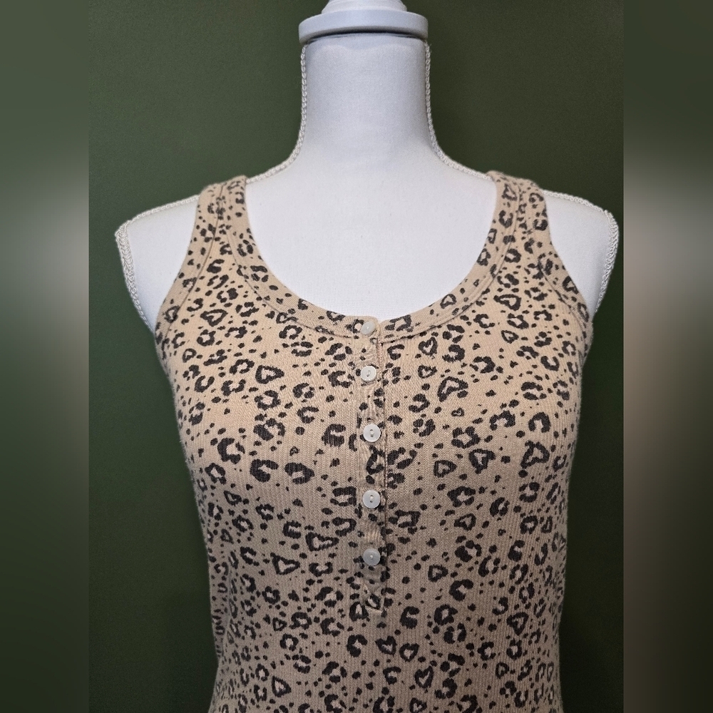 Aerie Leopard Print Sleeveless Top - Picture 3 of 8